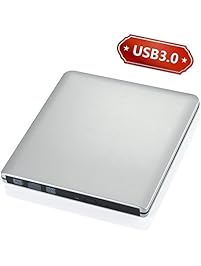 VicTop Ultra Slim External USB 3.0 CD/DVD-RW Writer Burner Player for Apple Macbook Pro Air Imac or Other PC/ Laptop