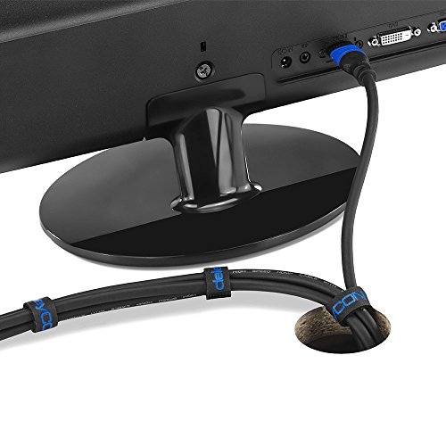 deleyCON HDMI Set – 2x 2m HDMI Kabel + 2x HDMI Winkel Adapter (90° + 270° Grad) + 3x Klett-Kabelbinder + Microfaser Reinigungstuch – HDMI 2.0 / 1.4a kompatibel High Speed mit Ethernet (Neuster Standard) ARC 3D 4K Ultra HD (1080p/2160p) - 4