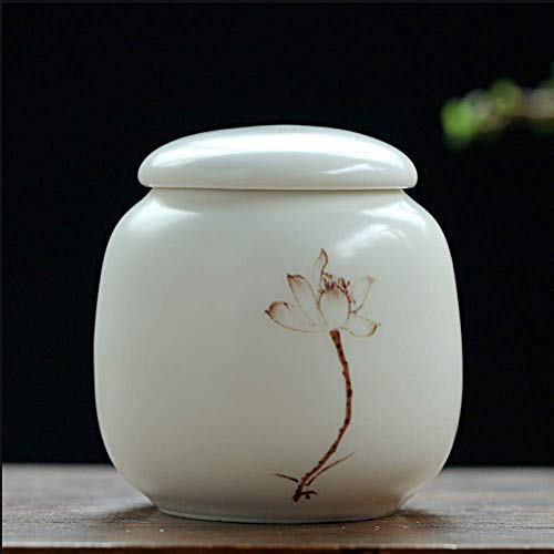 gousheng KeramikgläSer Versiegelte Dosen VorratsbehäLter FüR Lebensmittel Kleine Versiegelte VorratsbehäLter HaushaltsküChen Mit Getrockneten FrüChten, Kerzen, Salz 6,1 * 6,2 cm