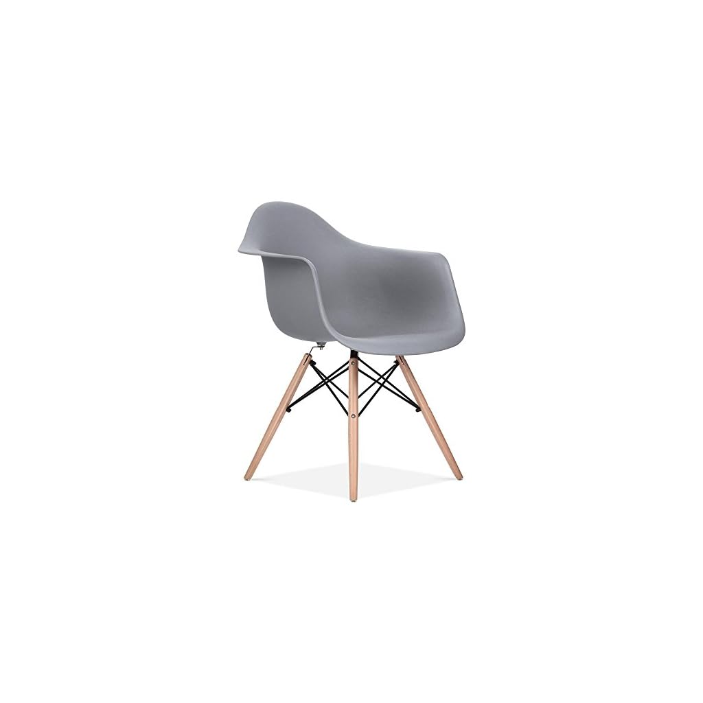 Charles & Ray Eames Style Style DAW Eiffel Dining Lounge Chair (Grey