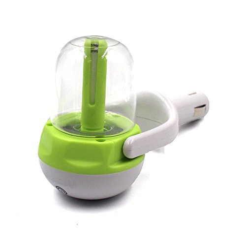 Preisvergleich Produktbild ZJstyle® Car Aroma Humidifier, Auto-Luft-Diffuser Luftbefeuchter Aromatherapie ätherisches Öl-Erfrischungs & revitalisieren Sie Ihre Driving Experience mit ätherischen Ölen und Mini Portable Travel Diffuser (Grün)