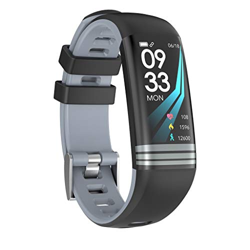Preisvergleich Produktbild Saingace(TM) Fitness Armband, Bluetooth Smartwatch Wasserdicht Fitness Tracker Aktivitäts Uhr , Damen Herren Armbanduhr Pulsmesser Herzfrequenz Blutdruck Sportuhr für Android iOS (Grau)