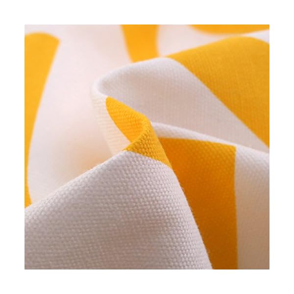 GWELL Stripe Cotton Eyelet Ring Top Curtains/Drapes/Panels for Living Room Bedroom(One Panel) - Image 6