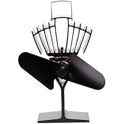 GzPuluz Mini Ventilateur USB A29 Ventilateur de poêle de cheminée Ultra Silencieux à 2 Lames en Aluminium
