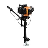 Oukaning Motor fuera de borda, de 2 tiempos, refrigeración con aire, 2,5 KW/3,5 PS