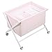 Petit Praia 50 x 80 x 72 cm Crossed Wooden Bassinet White Orson Rosa