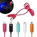 Produktbild BOOMLI Micro USB Kabel mit Metallstecker + Led besonders strapazierfähig für Android, Samsung, HTC, Nokia, Sony,Huawei,One plus 2/3 und Andere, 1 Meter (1M, Rose)