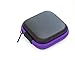 Price comparison product image Liroyal 1pcSquare Earphone Cases Earbud Carrying Case Storage Bags for Cellphone Headset and USB Cables small Purple