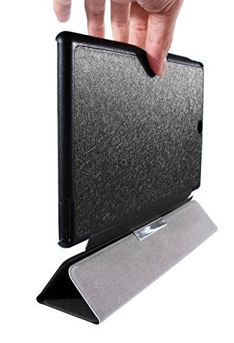 iHarbort® Sony Xperia Tablet Z3 Hülle – Ultra Slim Leder Tasche Hülle Etui Schutzhülle Für Sony Xperia Tablet Z3 (8 Zoll) Case Holder mit automatischer Weckfunktion (Xperia tablet Z3, III-Schwarz) - 5