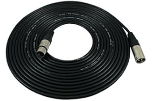 ELAORY XLR Kabel Mikrofonkabel Patchkabel 7.5m 1Pack - XLR Stecker auf Buchse Mikrofonkabel - Symmetrisches Mikrofonschlangenkabel