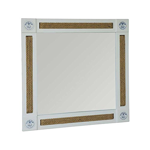 Wandspiegel im Maritim Design Weiß Pharao24