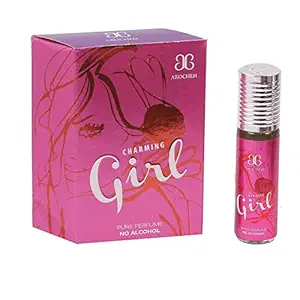 Arochem Charming Girl Floral Attar (Alcohol Free),6 ml