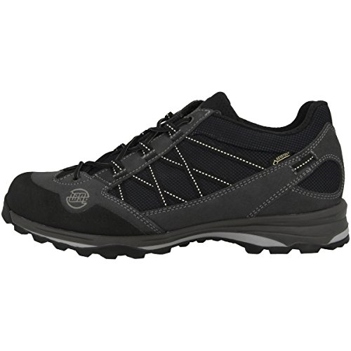 Hanwag ,  Scarpe da Camminata ed Escursionismo Uomo, Grigio (Asphalt-Black (201200-064012)), 44 EU