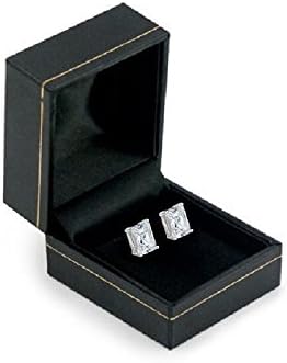 Stirling Silver Cubic Zirconia Emerald Cut