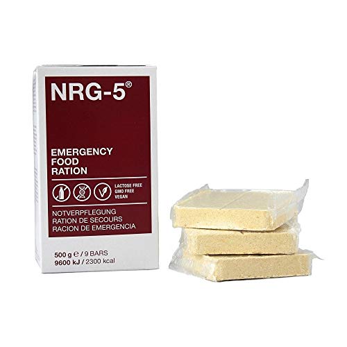 NRG-5 1 paquet de 9 biscuits pour ration de survie 500 g