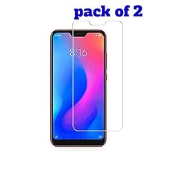X wox" Redmi 6 Pro Crystal Clear 0.3mm/9H/2.5D Mobile Tempered Glass {Pack of 2}
