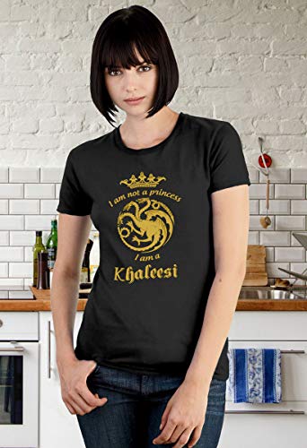 Shirtgeil-Sono-Khaleesi-Regina-dei-Draghi-Got-Fans-Maglietta-da-Donna-Slim-Fit