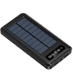Power Bank Solare 56800mAh 30W - Caricatore Portatile Con 4 Cavi E Torcia Per Outdoor