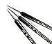 Micro Trader 3X Tiny Acrylic Nail Art Drawing Painting Pen Brush - Black