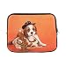 Produktbild QuqUshop Design Benutzerdefinierte Cavalier King Charles Spaniel Welpen Miniatur Hülse Weiche Laptop Tasche Tasche Haut Für MacBook Air 11"(2 Seiten)