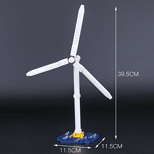37002 Custom Bausteine Windpark Borkum Riffgrund inkl. Windrad, 599 Teile - 3