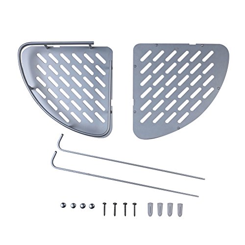 Eckregal für Dusche und Badezimmer, zweistöckig, Aluminiumlegierung, Shampooregal, Duschregal - 4