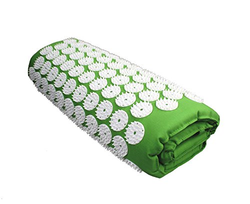 Akupressurmatte Akupressur Kissen Massagematte Nagelmatte Akupunkturmatt 80×51 cm (grün) - 2