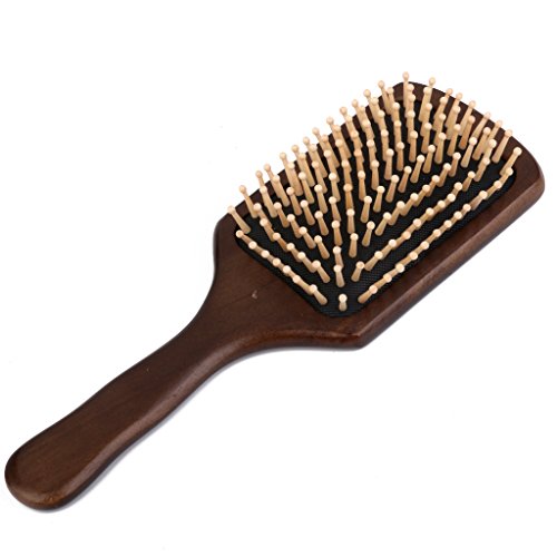 Preisvergleich Produktbild Naturholzgriff Holz Spa Massage Haarbuerste Kamm Kopfpflege