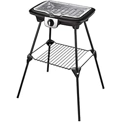 Tefal BG931812 Barbecue Électrique Multifonction sur Pieds Easy Grill 2 en 1 Cuisson Bbq Gril et Plancha Utilisation Intérieur et Extérieur 2100W