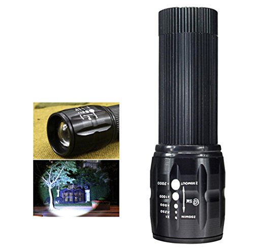 Holeider Taschenlampe IPX-55 Wasserdicht Wiederaufladbar LED Lampe Taktisch Draussen