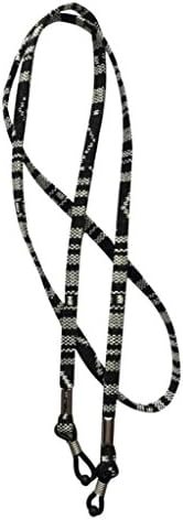 NEW Black & White Cotton Weave Sunglasses/Glasses Flat Strap Cord Eyewear Retainer Unisex Mens
