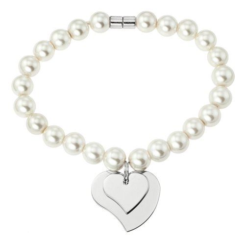 Damen-Armband Silber Kunststoff 195 mm PB2