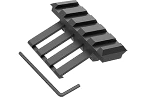 ACEXIER Tattica 30 Gradi 5 Slot Offset Rail Mount Adapter Low Profile Picatinny Weaver Side Rail per Torcia Laser Red DOT Sight