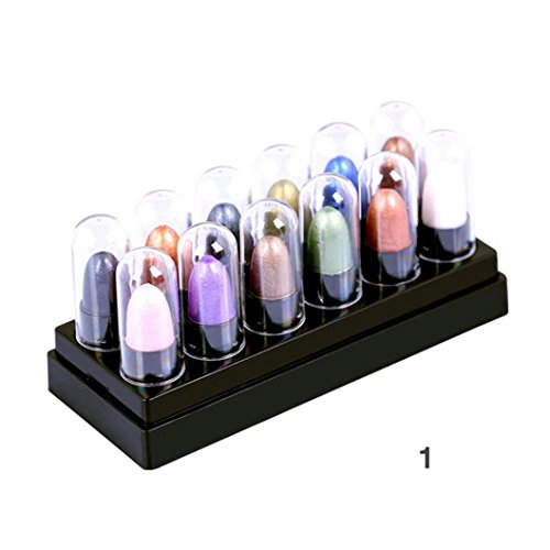 LandFox 12 Colori Naturale Rinascimento Ombretto Trucchi Cosmetici Bagliore Opaca Ombretto Tavolozza (1#)