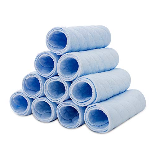 Preisvergleich Produktbild Baumwolltuchwindeln, hohe Saugfähigkeit, wiederverwendbar, superweich, für Neugeborene und Kleinkinder, 10 Stück