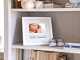 Pearhead 86013 i.d. Bracelet Frame Deluxe, Bilderrahmen zur Aufbewahrung des Geburtsarmbands, weiß - 3
