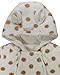 The Essential One - Unisex Spot Fur Baby Pramsuit Snowsuit - Beige White - Newborn - EO222