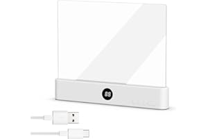 ‎TETSMG Leselampe Buch, Smart LED Panel Booklight mit 3 Farben und Timer, Multifunktionale Buchlampe auch als Nachttischlampe & Nachtlicht, USB Wiederaufladbare Buchlicht für Nachtlesen ins Bett (Weiß)