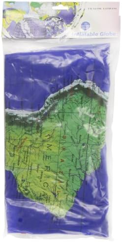27" Dark Blue Topographical Inflatable Globe