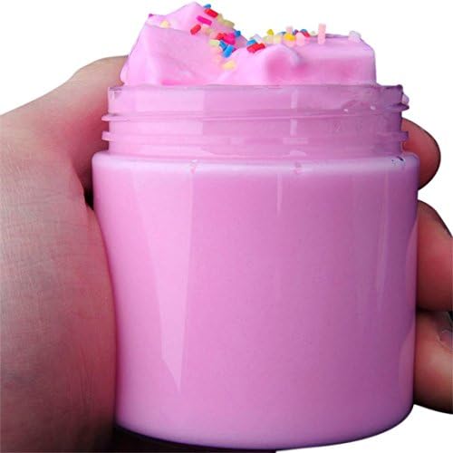 Fidget Toys Jelly Mud Slime Toy, Tonsee Fruit Coconut Mud Mixing Cloud Slime Squishy Putty Scented Stress Kids Clay Toy (Pink)
