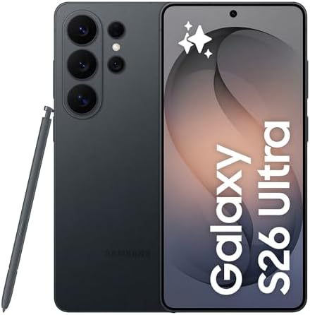 Samsung Galaxy S26 Ultra Smartphone AI, 256GB, 3 anni di Garanzia, Privacy Display Integrato, Processore Potente, Assistente Foto, Camera 200 MP, 5000 mAh, Black [Versione italiana]