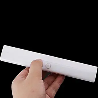 Ascension  Closet Wireless LED Motion Sensor Light, PIR Sensor Cabinet Light, Stick-on Anywhere Portable Wireless 10 LED Light for Home Cabinet/Stairs-Step Light Bar, LED Emergency Light, LED Battery Operated Cool White Toilet Light (Set of 2)