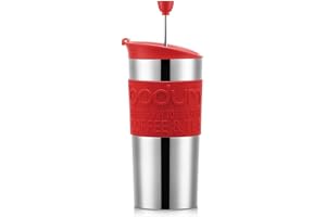 Bodum resepress, rostfritt stål, röd, 0,35 l
