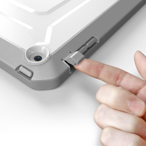 Apple iPad Air / iPad 5 Hülle – SUPCASE [Beetle Defense Serie] Gehäuse mit integriertem Displayschutz und schlagfesten Rahmen (Weiß) - 5