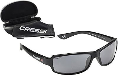 Cressi Ninja Lunettes de Soleil Flottant Homme Polarisées Anti UV Sport Noir
