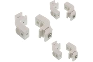 SISI UK Sologlyde Dovetail Curtain Rail Track Bracket - White Pack of 5