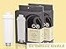 Produktbild 6x Seltino OVALE Kompatible Delonghi SER3017 Kaffeemaschine Wasserfilter. Filterpatrone für Delonghi SER3017 DLS C002 551329811. 2x 3er-Pack !!!
