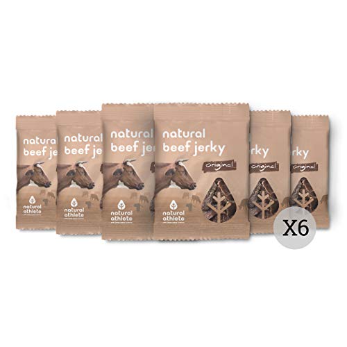 Beef Jerky - Natural Athlete - Carne Secca 100% Manzo - 100% Naturale, senza glutine. 6x25g (Originale)