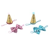 Diseña con diadema de corona y bandas de bowknot para el cabello, lo que hace que tus mascotas sean más atractivas y geniales.