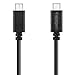 Produktbild Spigen Typ C Kabel, Typ C 3.1 auf Typ C 3.1 Datenladekabel für Apple New Macbook 12 Zoll, OnePlus 2, Nokia N1, Tablet, Handy und andere Typ C unterstützte Geräte (2 Meter) – Schwarz (SGP11580)
